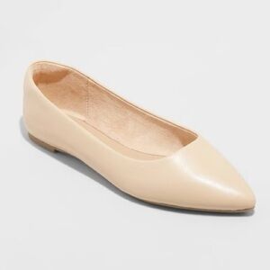 Women's Corinna Ballet Flats with Memory Foam Insole - A New Day™ Tan 9.5